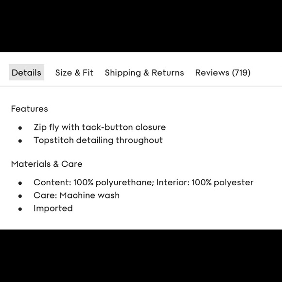 Melina Vegan Leather Pant (Tall) - Picture 6 of 7